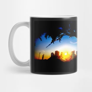 Manhattan Skyline Sunset Mug